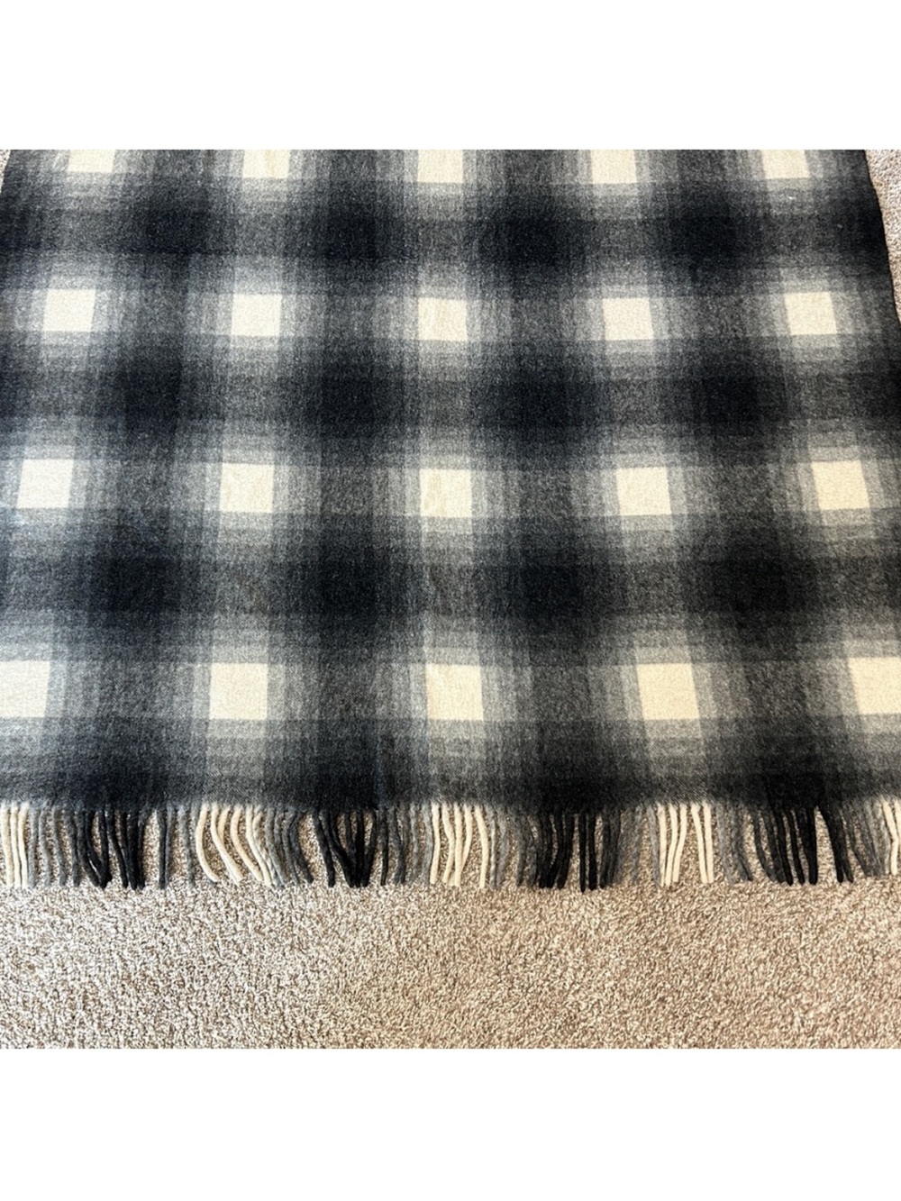 Thermotex Thermoplaid Fiap
Tome Plaid Vintage Wool Blanket with Tassels. 56x70 - Picture 6 of 9